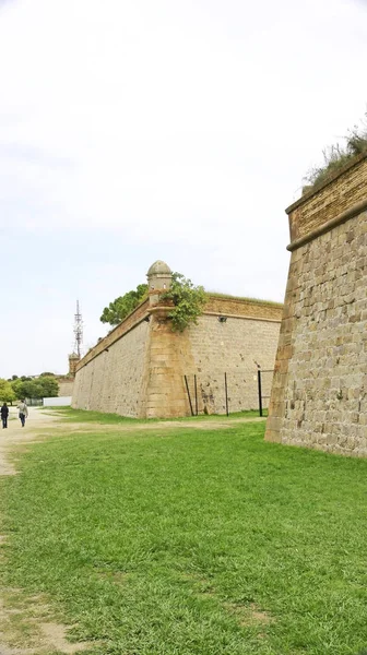 Kasteel en tuinen van Montjuic — Stockfoto