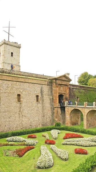 Castello e giardini di Montjuic — Foto Stock