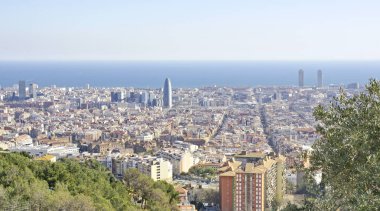 El Carmelo sığınaklar Barcelona'dan; 12:15 PM.; Haziran 2015; Catalunya, İspanya