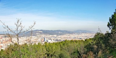 El Carmelo sığınaklar Barcelona'dan; 12:15 PM.; Haziran 2015; Catalunya, İspanya