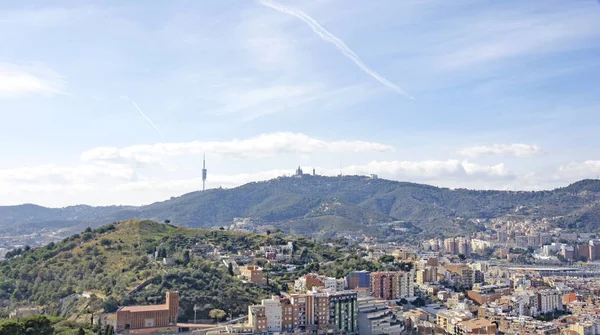 Barcelona Desde Los Búnkeres Del Carmelo Junio 2015 Cataluña España —  Fotos de Stock