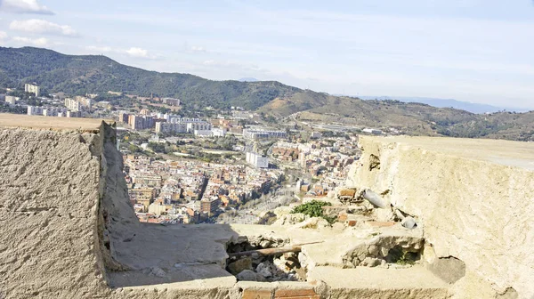 Barcelona Från Bunkrar Carmelo Juni 2015 Catalunya Spanien — Stockfoto