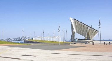 Güneş paneli Parc Forumu, Sant Adria del Besos; 14:15 16 Temmuz 2015 '; Barcelona, Catalunya, İspanya