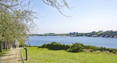 Ribadeo, Ria de Ribadeo veya Eo, Maria Oriental Region, 12: 45; 14 de Mayo de 2016; Lugo, Galicia, İspanya, Avrupa