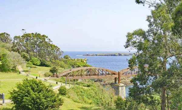 Ogrody Wybrzeżu Ribadeo Ria Ribadeo Lub Region Marii Oriental Godz — Zdjęcie stockowe