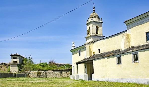 Kerk Van San Antonio Vilaselan Uur Mei 2016 Lugo Galicië — Stockfoto