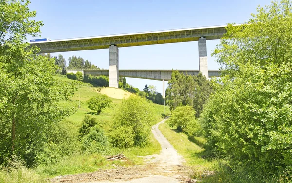 Viadukt Asturien Maj 2016 Furstendömet Asturien Asturien Spanien Europa — Stockfoto