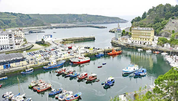 Puerto Luarca Uhr Mai 2016 Fürstentum Asturien Asturien Spanien Europa — Stockfoto