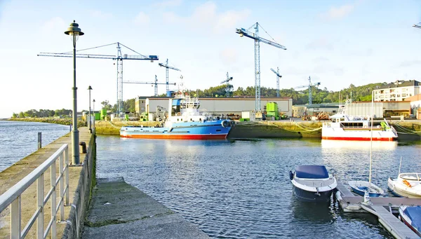 Panorámica Navia Asturias Mayo 2017 Principado Asturias España Europa — Foto de Stock