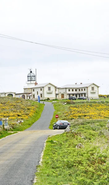 Überblick Über Den Leuchtturm Estaca Bare Uhr Mai 2017 Corua — Stockfoto