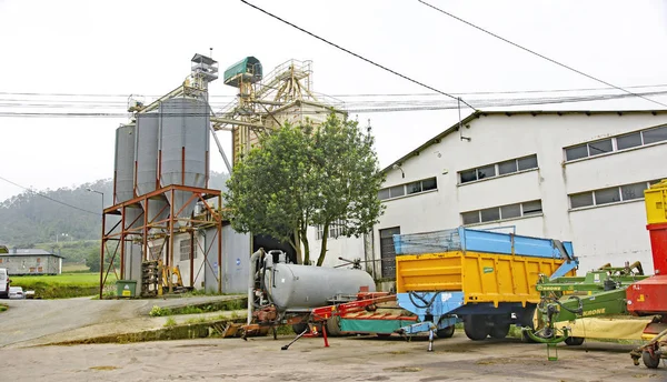 Aggregat Och Grus Fabrik Galicien Maj 2017 Spanien Europa — Stockfoto