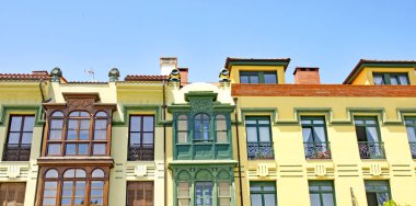 San Esteban de Pravia 'nın Asturias Prensliği manzarası, 17: 55. ; 29 Mayıs 2017; Asturias, İspanya, Avrupa