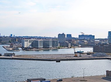 Kopenhag manzarası, 16: 15. ; 17 Mayıs 2017; Danimarka, Avrupa