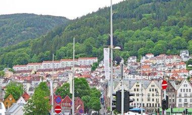 Norveç 'te Bergen Panoramik; 12: 35. ; 8 Haziran 2017;