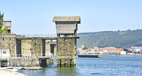 View of San Esteban de Pravia in the Principality of Asturias; 17:55 p.m .; May 29, 2017; Asturias, Spain, Europe