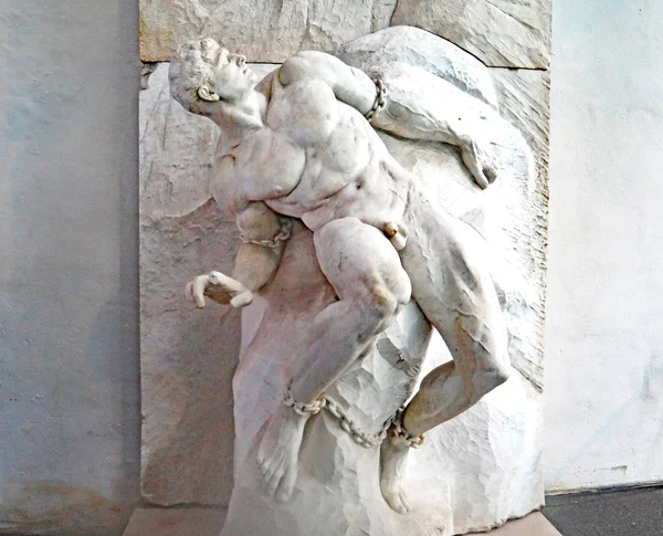 Prometheus Skulptur Berlin Uhr 2016 Deutschland Europa — Stockfoto