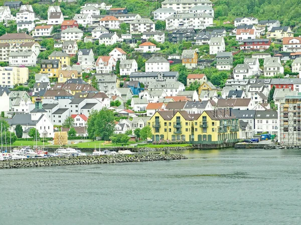 Panorâmica Bergen Noruega Junho 2017 — Fotografia de Stock