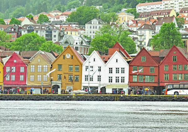 Panoramic Bergen Norway June 2017 — 스톡 사진
