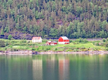 Norveç fiyortlarının manzarası, 13: 35. ; Haziran 2017;