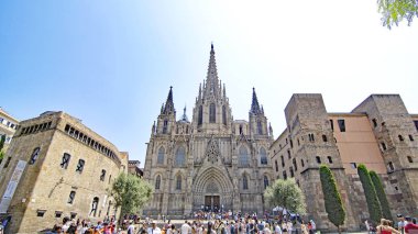 Barselona Katedrali, 13: 15. ; 18 Temmuz 2017; Katalunya, İspanya, Avrupa