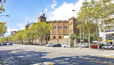 Saat 14: 15 'te Barcelona' da büyük bir boğa güreşi var. ; 16 Ağustos 2017; Katalunya, İspanya, Avrupa