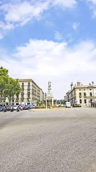 Bron Van Catalaanse Genialiteit Barcelona Juli 2017 Catalunya Spanje Europa — Stockfoto