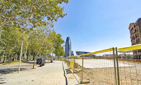 Modern Byggnad Plaza Les Glories Barcelona Juni 2017 Catalunya Spanien — Stockfoto