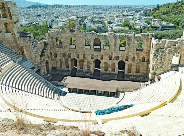 Overzicht Van Akropolis Griekenland Juli 2016 Europa — Stockfoto