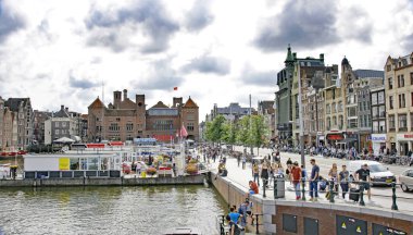 Overview of Amsterdam; 12:30 pm.; August 25, 2017; Holland, Netherlands, Europe