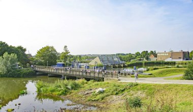 Panormica de Kinderdijk; 14:30 p.m.; 27 de Agosto de 2.017; Holanda, Pases, Bajos, Europa
