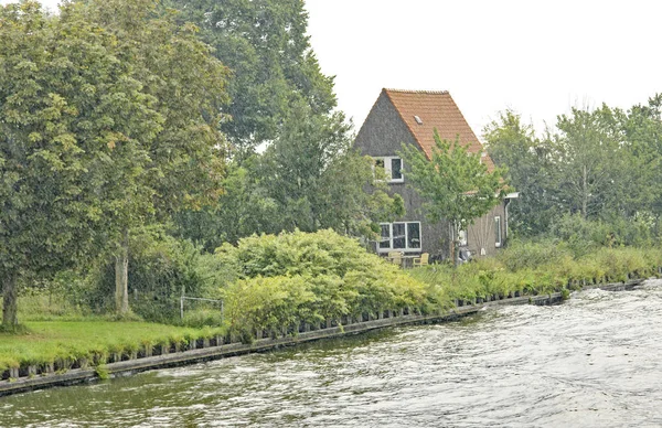 Industrie Natuur Aan Oever Van Waal Nederland Uur Augustus 2016 — Stockfoto