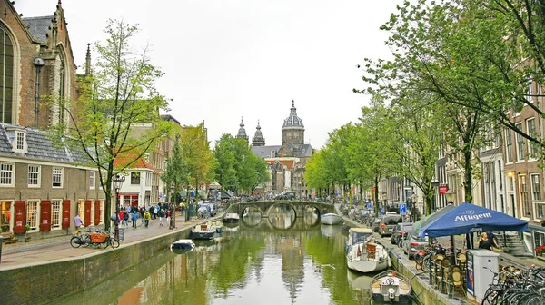 Vista General Ámsterdam Agosto 2017 Holanda Países Bajos Europa — Foto de Stock