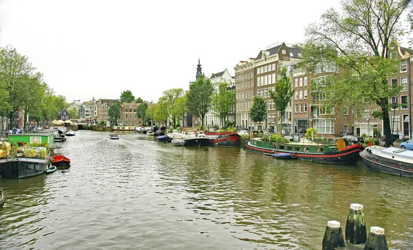 Visão Geral Amsterdã Agosto 2017 Holanda Holanda Europa — Fotografia de Stock