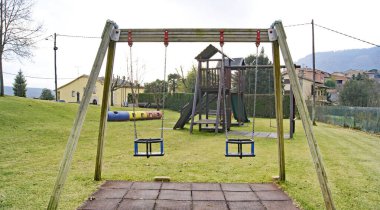 Vilanova de Sau, Comarca del Osona, Barcelona, Catalunya, İspanya, Avrupa 'nın Panoramisi