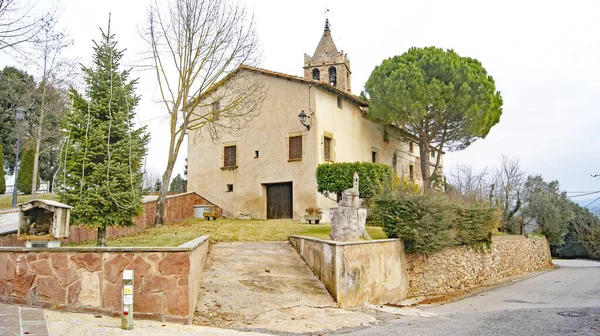 Vilanova Sau Panorámája Comarca Del Osona Barcelona Catalunya Spanyolország Európa — Stock Fotó