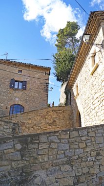 Talamanca manzarası: 13: 20, 15 Temmuz 2017; Comarca de Bages, Barcelona, Katalonya, İspanya, Avrupa