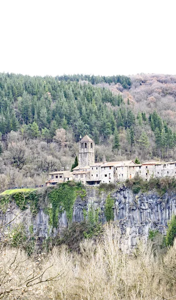 Πανοραμική Θέα Του Castellfullit Roca Ιουνίου 2018 Girona Καταλονία Ισπανία — Φωτογραφία Αρχείου