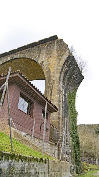 Panoramautsikt Över Castellfullit Roca Juni 2018 Girona Katalonien Spanien Europa — Stockfoto