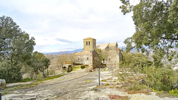 Monastery Sant Pere Casserres Вечора Junio 2016 Comarca Del Osona — стокове фото