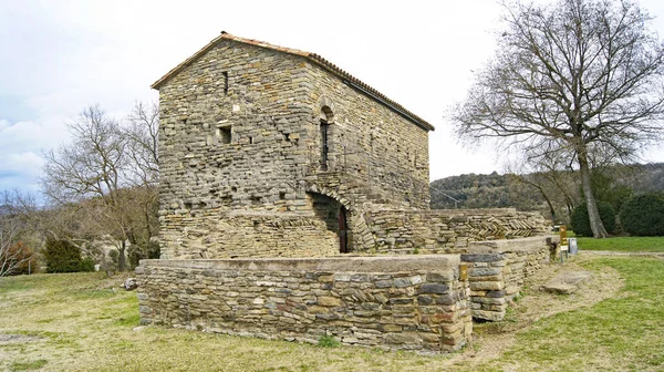 Monastery Sant Pere Casserres Вечора Junio 2016 Comarca Del Osona — стокове фото