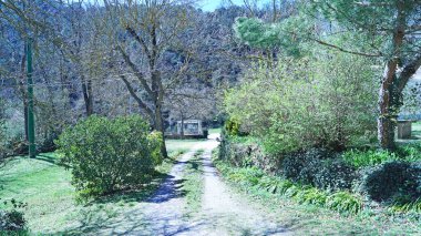 Viladrau Panoramik, Comarca del Osona; 16: 45. ; 14 Temmuz 2019; Girona, Katalonya, İspanya, Avrupa