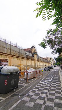 Barcelona, Katalunya, İspanya ve Avrupa 'daki eski La Modelo hapishanesinin içi ve dışı.