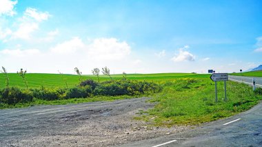 Burgos ili peyzajı; 12 Mayıs 2017; İspanya, Avrupa