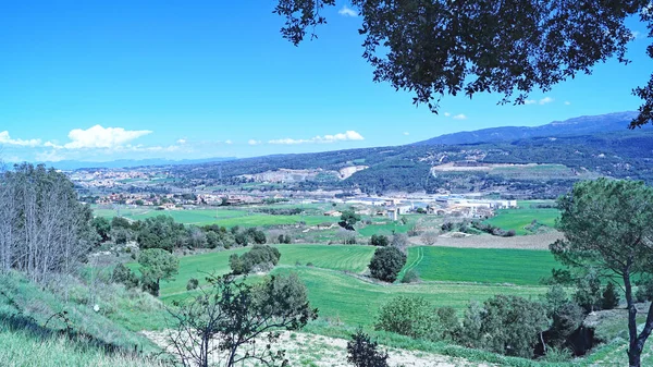 Paesaggio Della Regione Osona Ore Luglio 2019 Girona Catalogna Spagna — Foto Stock