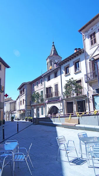 Panorama Von Viladrau Comarca Del Osona Juli 2019 Girona Katalonien — Stockfoto