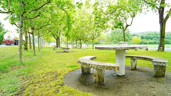 Rest Area Highway Asturias May 2017 Principality Asturias Asturias Spain — Stock Photo, Image