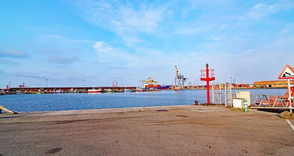 Hafen Oder Musel Von Gijn Uhr Mai 2017 Fürstentum Asturien — Stockfoto