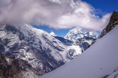 Everest Dağı 8.848 metre, Sagarmatha, Himalayalar, Nepal.