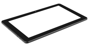 Siyah tablet düz