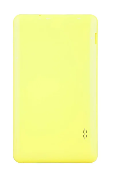 Comprimido amarillo espalda — Foto de Stock